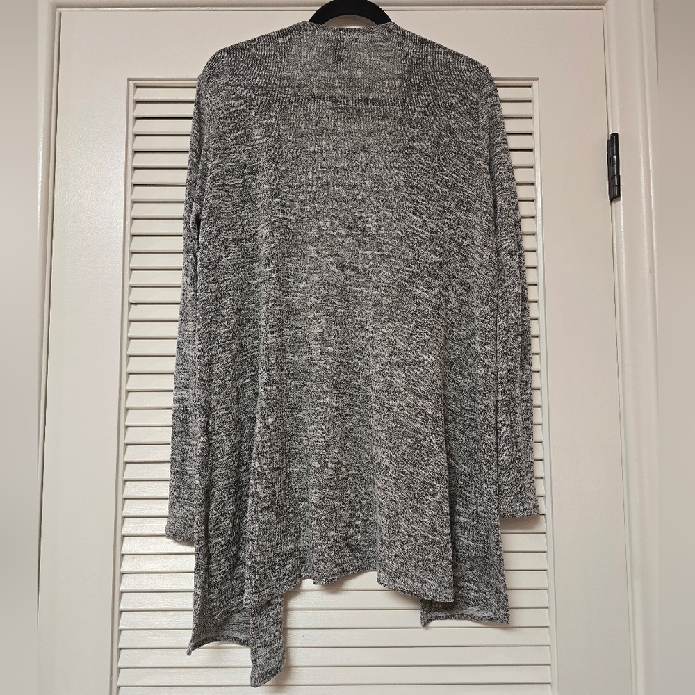 Divided - Grey & White Lightweight Open Cardigan Sweater - Picture 2 of 4